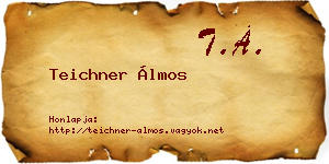 Teichner Álmos névjegykártya